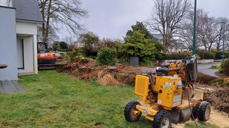 Suppression du talus et des vegetaux qui lencombraient 1 2 - Quimper Concarneau